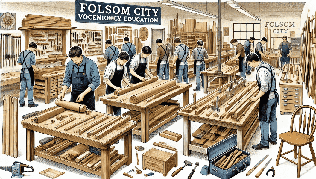 Folsom city vocational education program wood woodworking classes